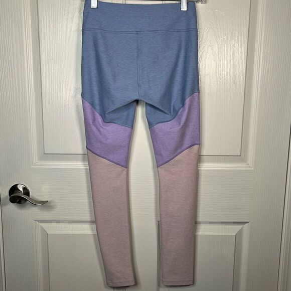 Outdoor Voices 7/8 Spring Tri Colored Leggings Pastel Lilac Lavender Dahlia Athl - Picture 7 of 10